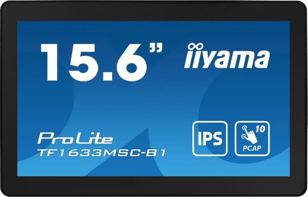 iiyama ProLite TF1633MSC-B1 15,6" W LCD Proj 10P Full HD datorskärm 39,6 cm (15,6") (TF1633MSC-B1)