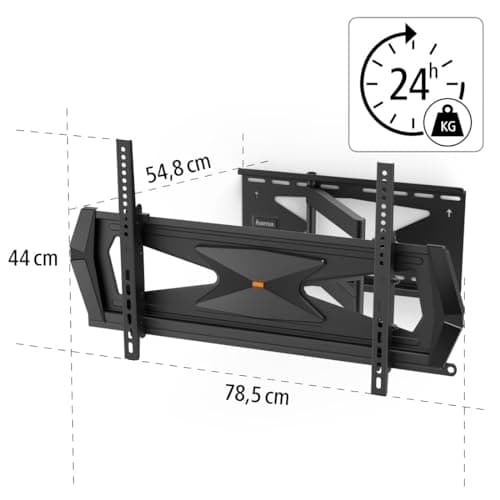 Hama TV-vægbeslag, drejeligt, vippeligt, tyverisikring, 203 cm (80), 40 kg (00220863)