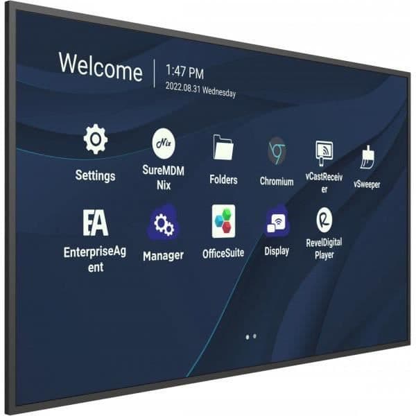 98' LED-presentationsskärm - ViewSonic CDE9830 - 4K-upplösning - IPS-panel - 8 ms - 16:9 - 500 cd/m² Svart