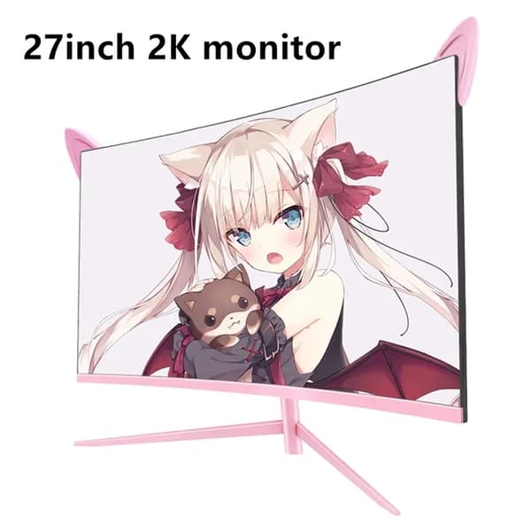 Buet Pink Monitor, QHD Opløsning, 165hz Opdateringshastighed, 27 2k 165hz skærm