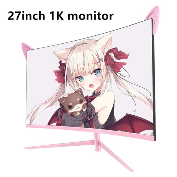 Buet Pink Monitor, QHD Opløsning, 165hz Opdateringshastighed, 27 2k 165hz skærm