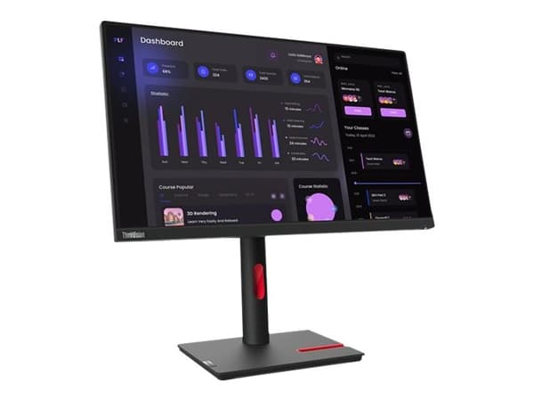 Lenovo ThinkVision T24i-30 skærm - WLE musta