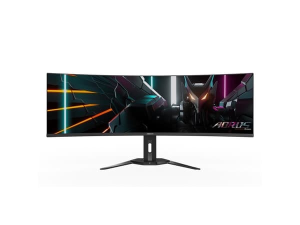 AORUS CO49DQ - OLED-monitor - böjd - 49" - 5120 x 1440 Dual Quad HD @ 144 Hz - 1000 cd/m² - 1500000:1 - DisplayHDR 400 True Black - 0.03 ms - 2xHDMI,