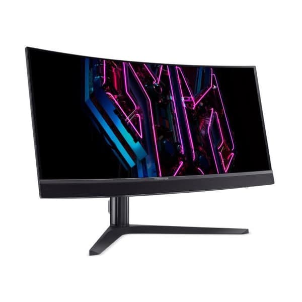 34' (86 cm) skärm - QHD UltraWide 3440 x 1440, Curved 1800R - AMD FreeSync Premium, 175 Hz - Svarstid 0,03 ms, 2 HDMI - 1 Disp Svart