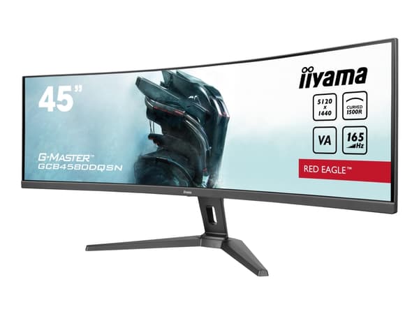 iiyama G-MASTER Red Eagle GCB4580DQSN-B1 - LED-skärm - spel - böjd - 45" (44.5" visbar) - 5120 x 1440 Dual Quad HD @ 165 Hz - VA - 450 cd/m² - 3000:1 Svart