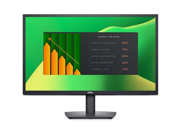 Dell E2423H - LED-skjerm - 24" (24" synlig) - 1920 x 1080 Full HD (1080p) @ 60 Hz - VA - 250 cd/m² - 3000:1 - 5 ms - VGA, DisplayPort - BTO - med 3-å