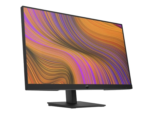 HP P24h G5 - LED-skjerm - 23.8" - 1920 x 1080 Full HD (1080p) @ 75 Hz - IPS - 250 cd/m² - 1000:1 - 5 ms - HDMI, VGA, DisplayPort - høyttalere - svart