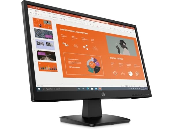 HP P22va G4 FHD Monitor, 54.6 cm (21.5"), 1920 x 1080 pixels, Full HD, 7 ms