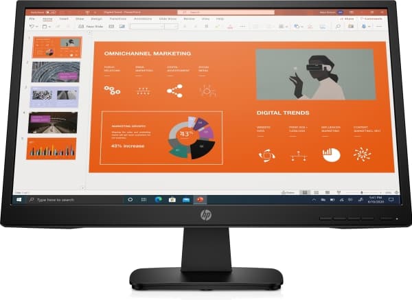 HP P22va G4 FHD Monitor, 54.6 cm (21.5"), 1920 x 1080 pixels, Full HD, 7 ms