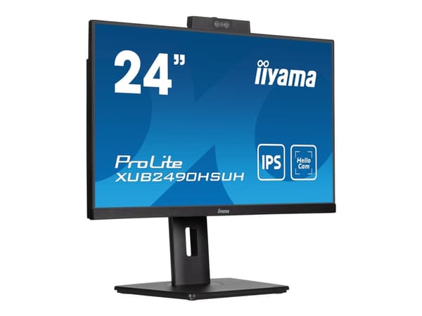 iiyama ProLite XUB2490HSUH-B1 - LED-skärm - 24" (23.8" visbar) - 1920 x 1080 Full HD (1080p) @ 100 Hz - IPS - 250 cd/m² - 1300:1 - 4 ms - HDMI, Displ