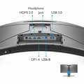 Miniatyrbillede 9 af 9: Benq Buet Spilskærm Mobiuz Ex3410r 34´´ Qhd Va Led 144hz Grå One Size / EU Plug