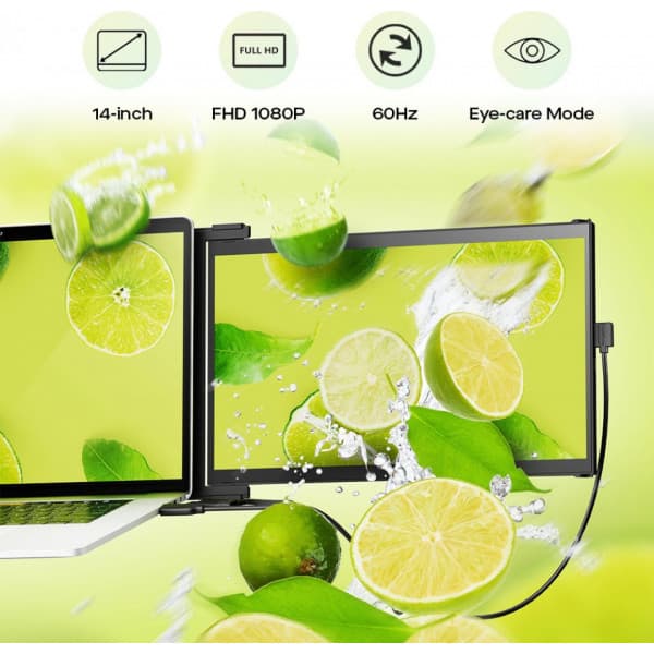 Mobile Pixels Duex Max DS 14,1" bärbar bildskärm - portabel skärm