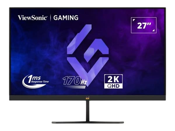 ViewSonic VX2758A-2K-PRO - LED-skjerm - gaming - 27" - 2560 x 1440 QHD @ 170 Hz - IPS - 250 cd/m² - 1000:1 - HDR10 - 1 ms - 2xHDMI, DisplayPort Sort
