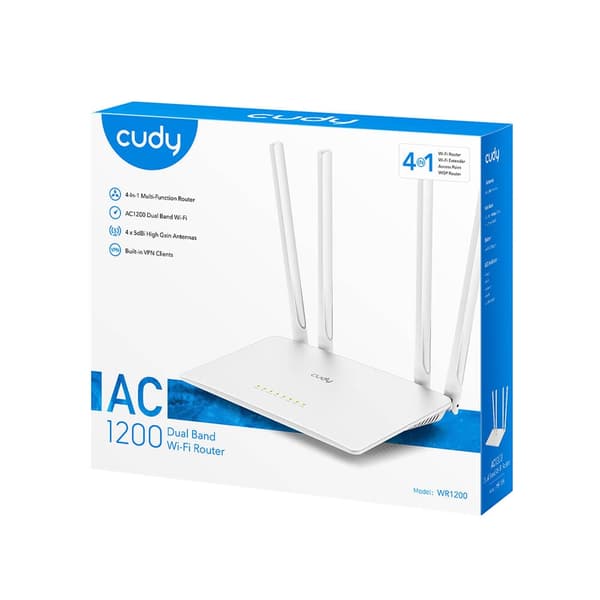 Cudy Wi-Fi Router WR1200 AC1200