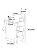 Miniatyrbilde 3 av 6: Neomounts FPMA-W810 Monitor/TV mount wall 10-27" - full motion