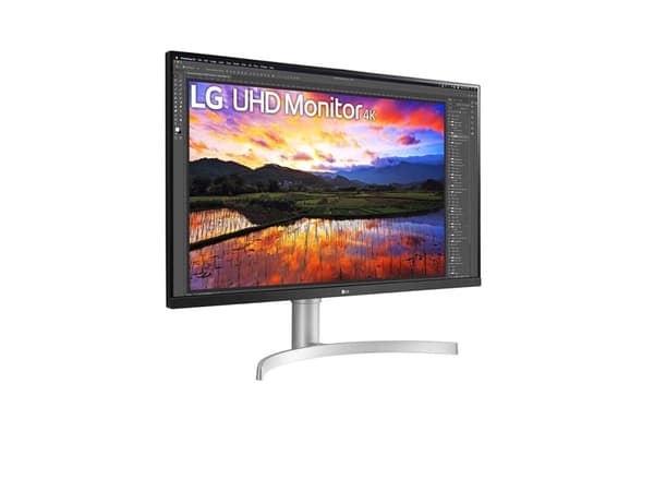 LG 32UN650P-W, 80 cm (31.5"), 3840 x 2160 pikseliä, 4K Ultra HD, LED, 5 ms, Sølv