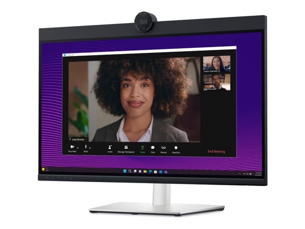 Dell 27 Video Conferencing Monitor P2724DEB - LED-skjerm - 27" - 2560 x 1440 QHD @ 60 Hz - IPS - 350 cd/m² - 1000:1 - 5 ms - HDMI, DisplayPort, USB-C Sort, Sølv