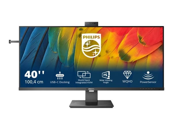 Philips 40B1U5601H 40 3440 x 1440 (UltraWide) HDMI DisplayPort USB-C 120 Hz Dockbar skjerm