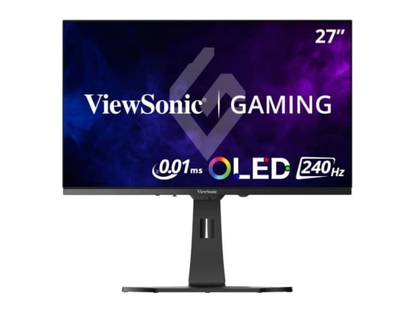 Viewsonic XG272-2K-OLED, 68,6 cm (27"), 2560 x 1440 pixlar, Quad HD, OLED, 0,01 ms, Svart, Vit Svart, Vit