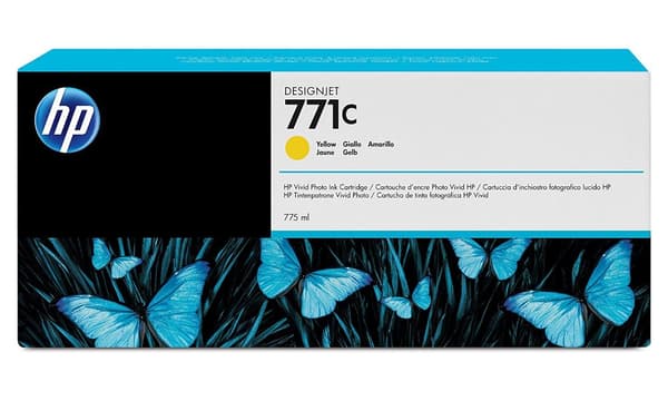 HP 771C original Ink cartridge B6Y10A yellow standard capacity 775ml 1-pack