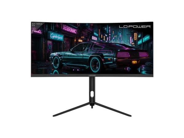 LC Power LC-M30UWFC - LED-skärm - spel - böjd - 30" (29.5" visbar) - 2560 x 1080 UWFHD @ 200 Hz - VA - 250 cd/m² - 3000:1 - 1 ms - 2xHDMI, 2xDisplayP