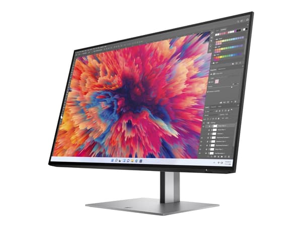HP Z24q G3 - LED-skjerm - 23.8" - 2560 x 1440 QHD @ 90 Hz - IPS - 400 cd/m² - 1000:1 - HDR400 - 5 ms - HDMI, DisplayPort - svart, sølv (stativ) - Sma