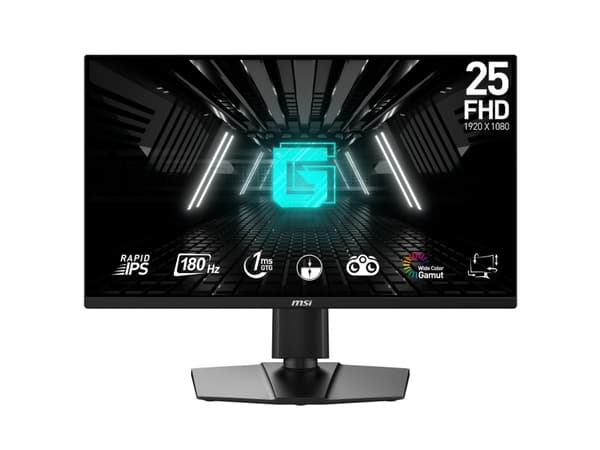 MSI G255PF E2, 62,2 cm (24.5"), 1920 x 1080 pixlar, Full HD, LCD, 1 ms, Svart Svart