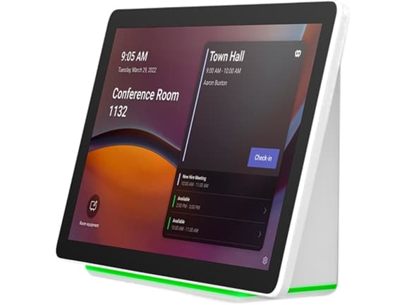 Cisco Webex Room Navigator - Wall mount version - Fjärrkontroll till videokonferenssystem - display - LCD - 10.1" - kabel - vit, första lampa
