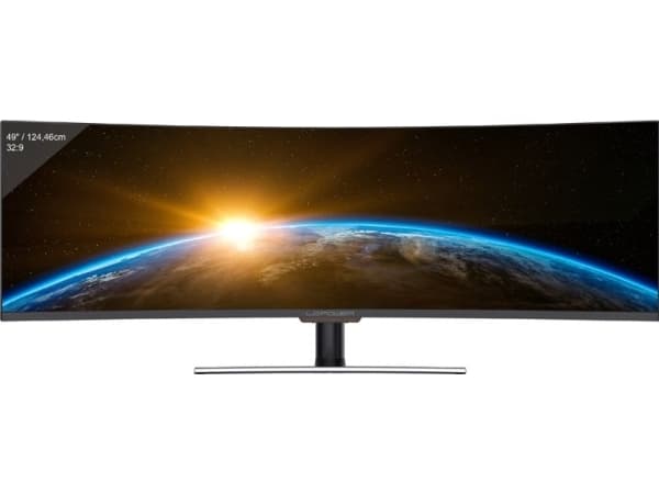 LC Power LC-M49-DFHD-144-C-Q - QLED monitor - böjd - 49" - 3840 x 1080 DFHD @ 144 Hz - VA - 350 cd/m² - 3000:1 - HDR400 - 6 ms - 3xHDMI, DisplayPort