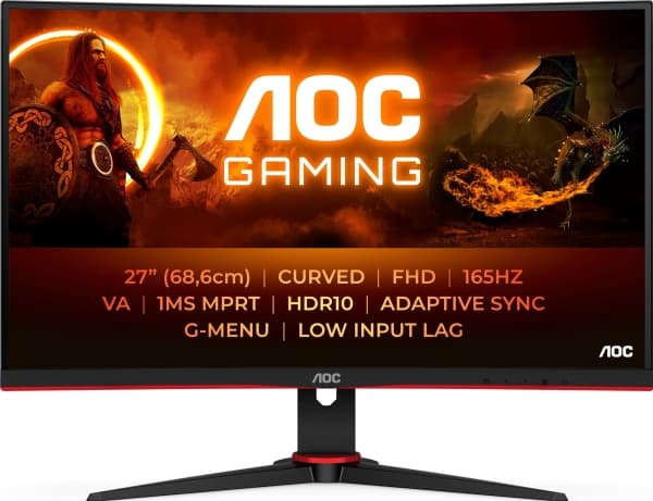 AOC G2 C27G2E/BK, 68,6 cm (27"), 1920 x 1080 pikseliä, 1 ms, Musta, Punainen