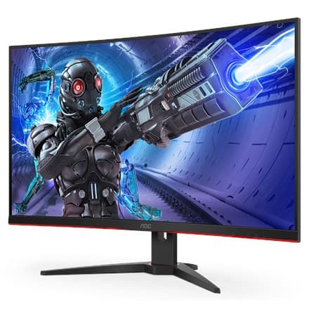 AOC | C32G2ZE | 31,5 "" | VA | FHD | 16:9 | 1ms | 300 cd/m² | Svart | Hörlursutgång (3,5 mm) | HDMI-portar antal 2 | 240 Hz Svart, Röd
