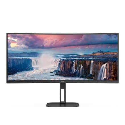 AOC | CU34V5C/BK | 34 "" | VA | WQHD | 21:9 | 4ms | 300 cd/m² | HDMI-porte antal 1 | 100 Hz Sort