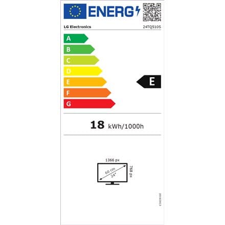 LG | 24TQ510S-PZ | 23.6 "" | VA | HD | 16:9 | 14 ms | 250 cd/m² | Svart | HDMI-portar antal 2 | 60 Hz