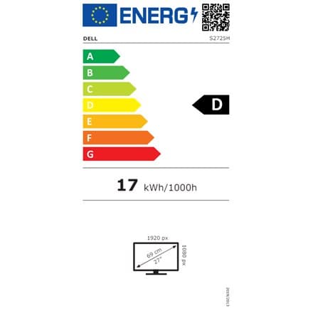 Dell | S2725H | 27" | IPS | 1920 x 1080 pixels | 16:9 | 8 ms | 300 cd/m² | Hvid | HDMI-porte antal 2 | 100 Hz