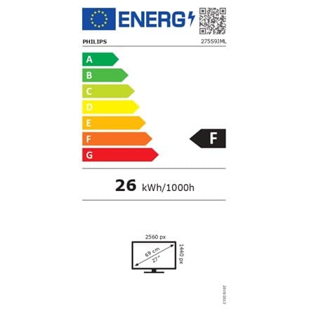 Philips | 275S9JML/00 | 27 "" | VA | QHD | 16:9 | 4ms | 300 cd/m² | HDMI-porttien määrä 1 | 75 Hz musta