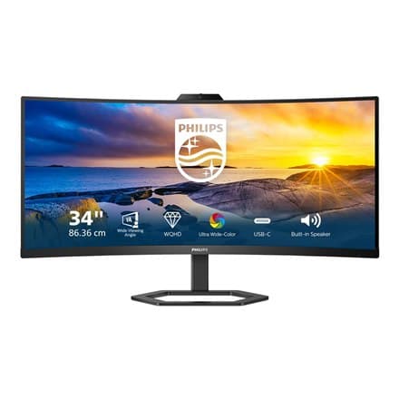 Philips | 34E1C5600HE/00 | 34 "" | VA | 3440 x 1440 pixlar | 21:9 | 4ms | 300 cd/m² | Svart | HDMI-portar antal 1 | 100 Hz Svart