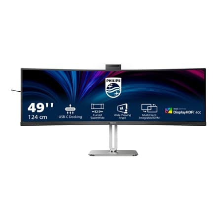 Philips | 49B2U5900CH/00 | 48,8" | VA | 5120 x 1440 pixlar | 32:9 | 4 ms | 450 cd/m² | HDMI-portar kvantitet 2 | 75 Hz