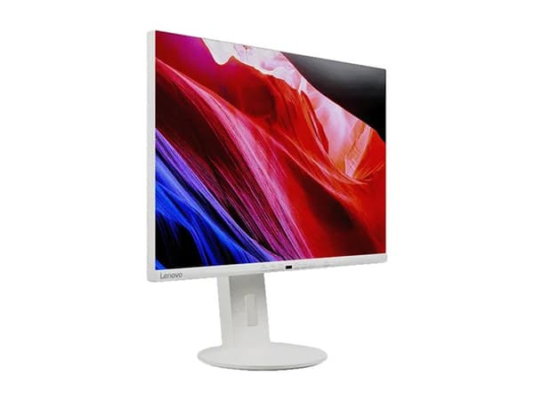 Lenovo C24d-20 - LED-skärm - 24" - 1920 x 1200 WUXGA @ 60 Hz - IPS - 300 cd/m² - 1000:1 - 5 ms - HDMI, DVI, DisplayPort, VGA - högtalare - gråvit