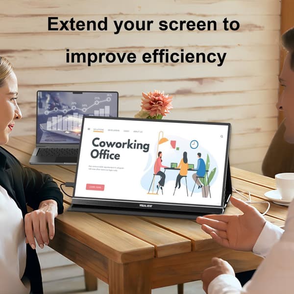 Bärbar skärm, pekskärm, FHD 1080P IPS-display