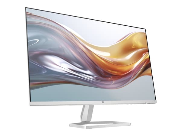 HP 527sw - 5 Series - LED-skjerm - 27" - 1920 x 1080 Full HD (1080p) @ 100 Hz - IPS - 300 cd/m² - 1500:1 - 5 ms - 2xHDMI, VGA - hvit, sølv (stativ)