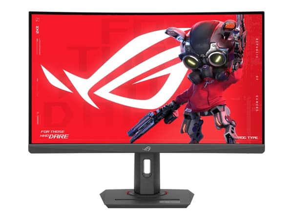 ASUS ROG Strix XG27WCS - LCD-skjerm - gaming - kurvet - 27" - 2560 x 1440 2K @ 180 Hz - Rapid VA - 400 cd/m² - 3000:1 - DisplayHDR 400 - 1 ms - HDMI, Sort