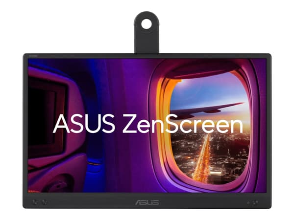 ASUS ZenScreen MB166CR - LED-skjerm - 16" (15.6" synlig) - portabel - 1920 x 1080 Full HD (1080p) @ 60 Hz - IPS - 250 cd/m² - 1000:1 - 5 ms - USB - s