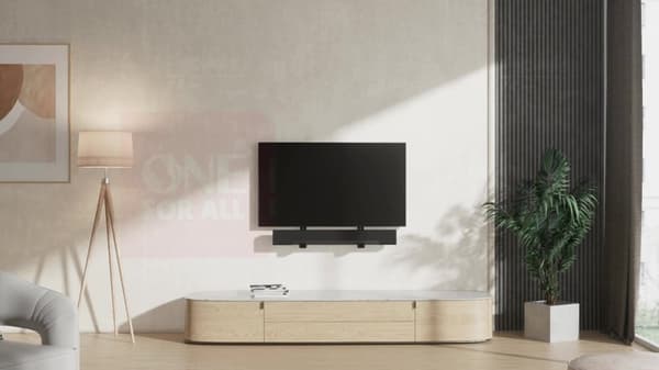 One For All WM5350 Universal Soundbar Bugles - Installation av Soundbar på vägg/TV - Svart