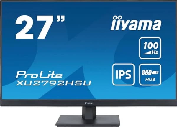 iiyama ProLite XU2792HSU-B6 - 27 tum - IPS - Full HD - USB-hubb Svart