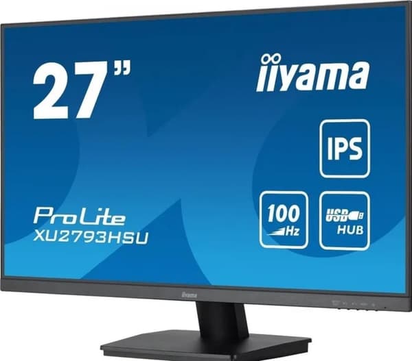 iiyama ProLite XU2793HSU-B6 - 27 tum - IPS - Full HD - USB-hubb