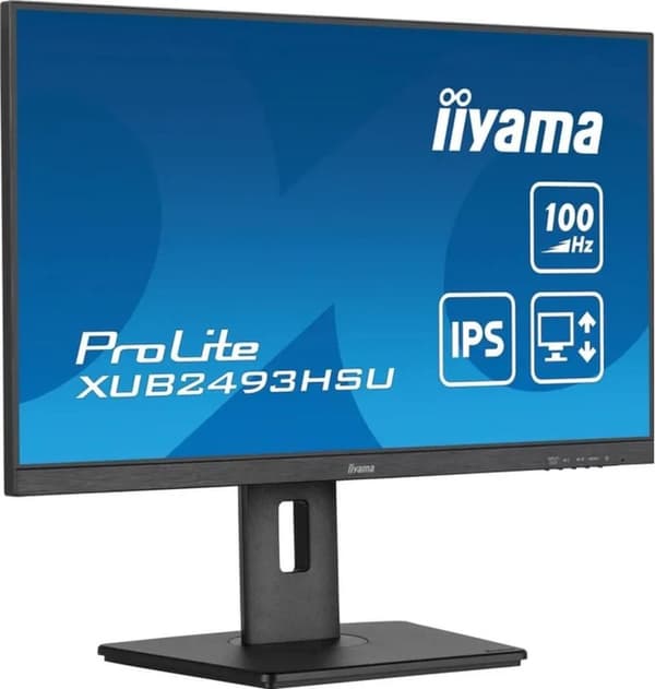 iiyama ProLite XUB2493HSU-B6 - 24 tum - IPS - Full HD - USB-hubb - Höjdjusterbar