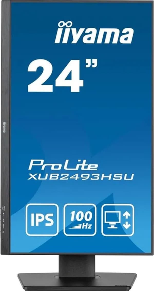 iiyama ProLite XUB2493HSU-B6 - 24 tum - IPS - Full HD - USB-hubb - Höjdjusterbar