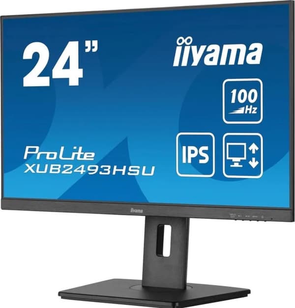 iiyama ProLite XUB2493HSU-B6 - 24 tum - IPS - Full HD - USB-hubb - Höjdjusterbar