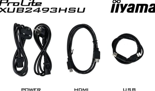 iiyama ProLite XUB2493HSU-B6 - 24 tum - IPS - Full HD - USB-hubb - Höjdjusterbar