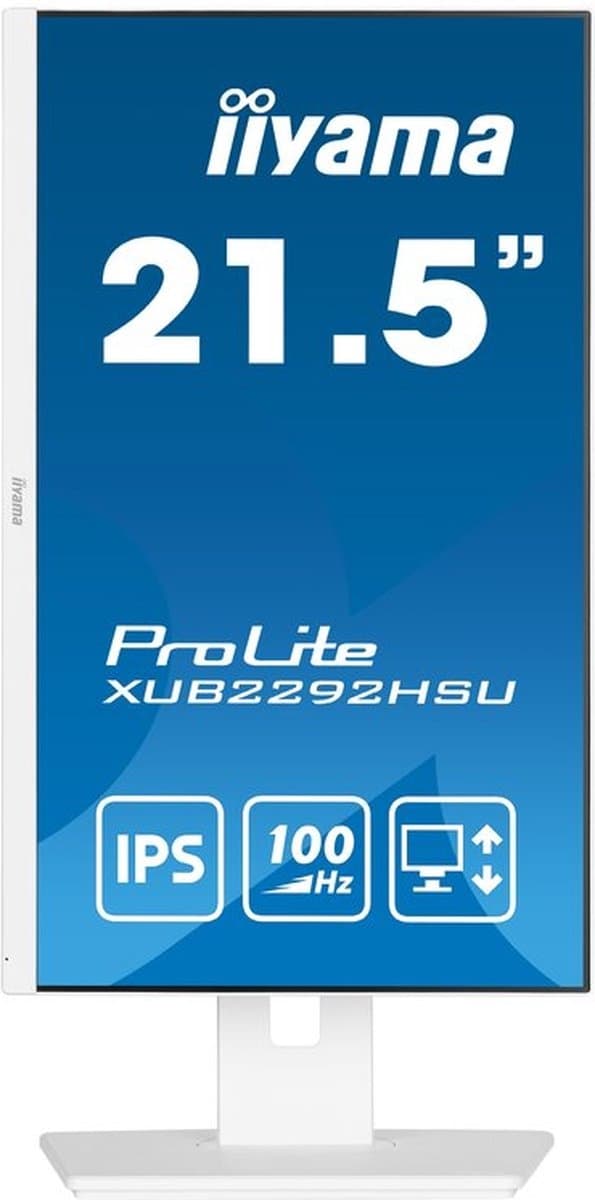 iiyama ProLite XUB2292HSU-W6 - 22 tum - IPS - Full HD - USB-hubb - Höjdjusterbar